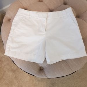 JCrew size 4 white City Chino 5" shorts